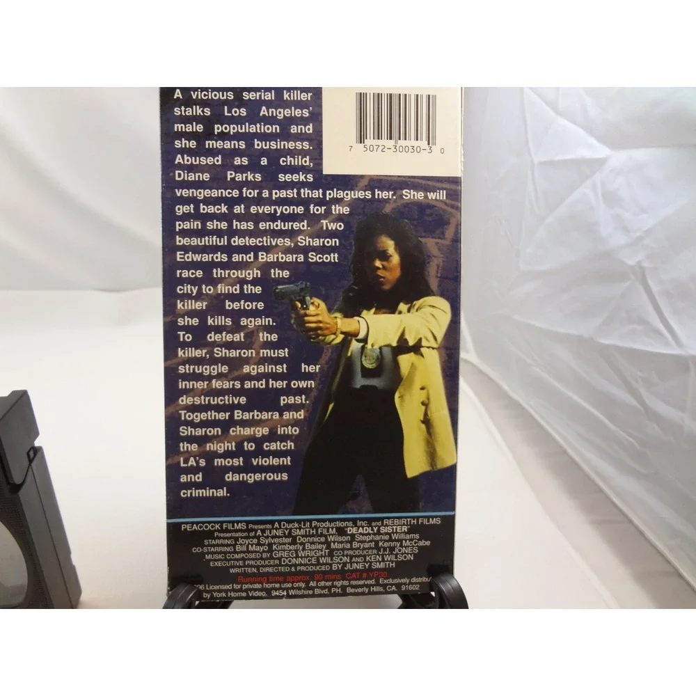 Deadly Sister VHS 1994 Joyce Sylvester Complete w/ Box Tested & Works